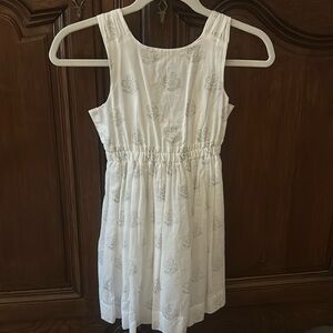 EUC J. Crew crewcuts girls white dress size 6